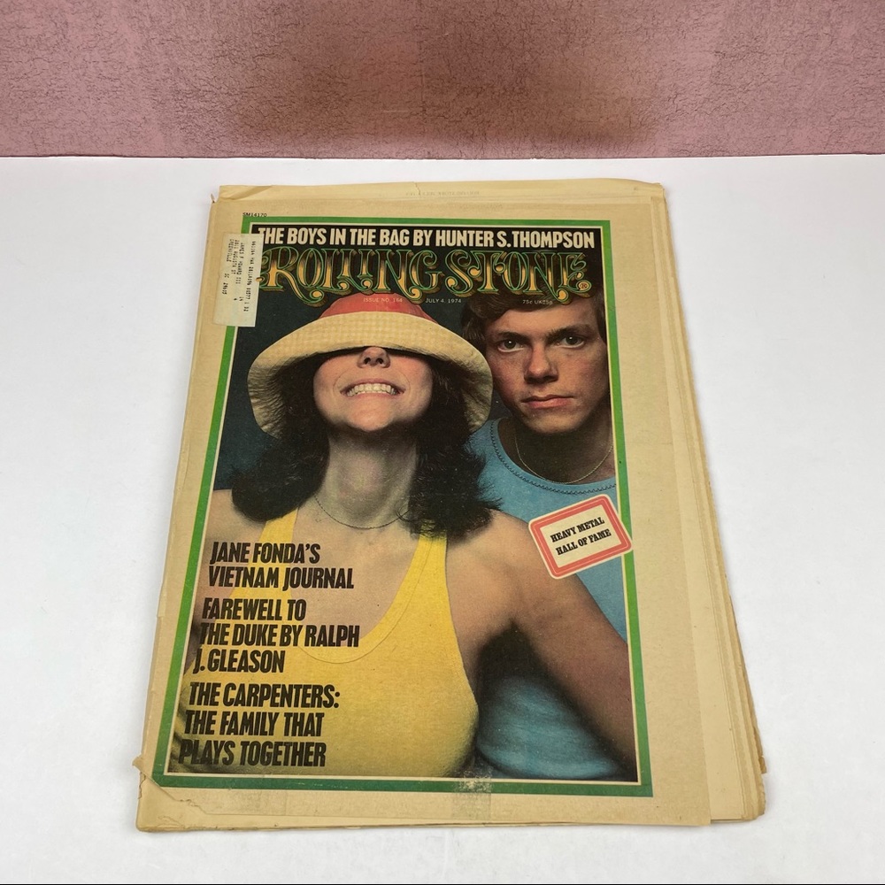 Vintage Rolling Stone Magazine Jane Fonda Ralph Gleason Vietnam July 4, 1974